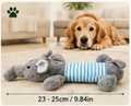 Pawgrip Squeaky No-Stuffing Dog Toy — Crinkle Plush Animal